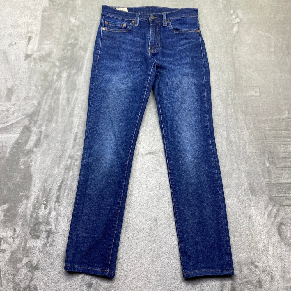 Levi's Premium 511 Original Fit Dark Wash Denim Jeans Men Szโ 29 Fits 27" Big E